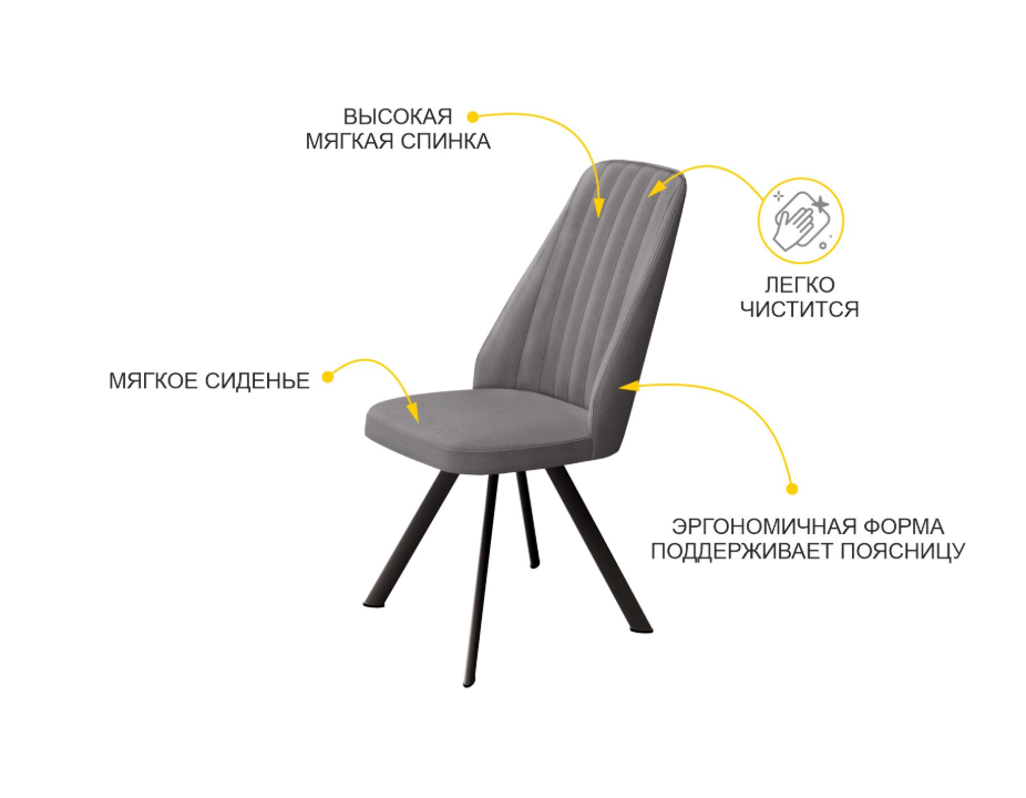 Стул Велюр Монреаль