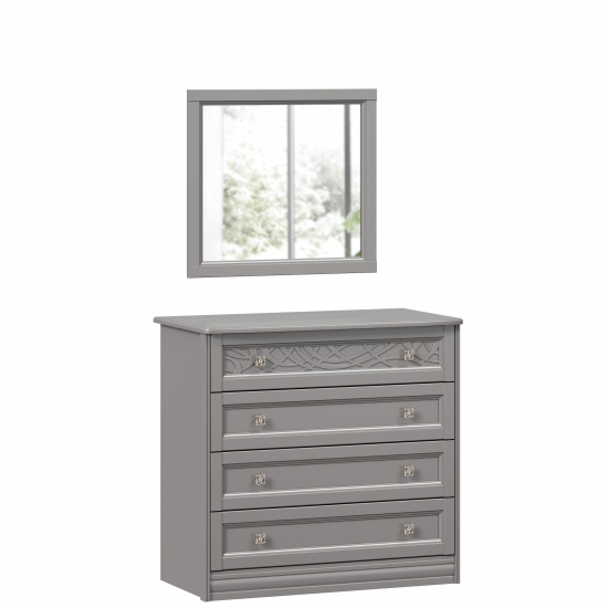 Джулия Комод с 4 ящиками с зеркалом