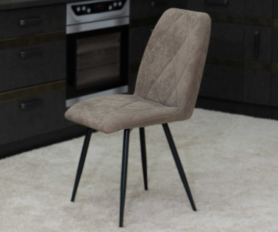 Стул Велюр Престиж (02) Десерт коричневый-Черный