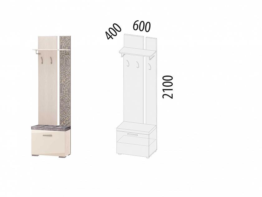 Панель с крючками комбинированная Фреска 48.09.1 Панель с крючками комбинированная Фреска 48.09.1