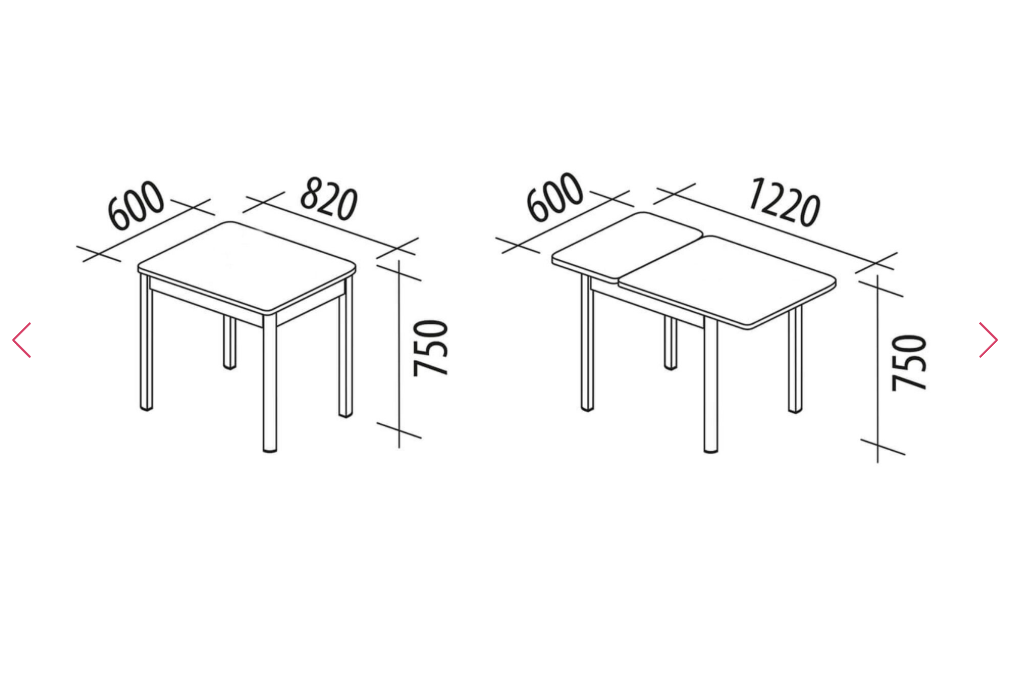 Обеденный стол Орфей 42.6 (03) Дуб Вотан-Черный