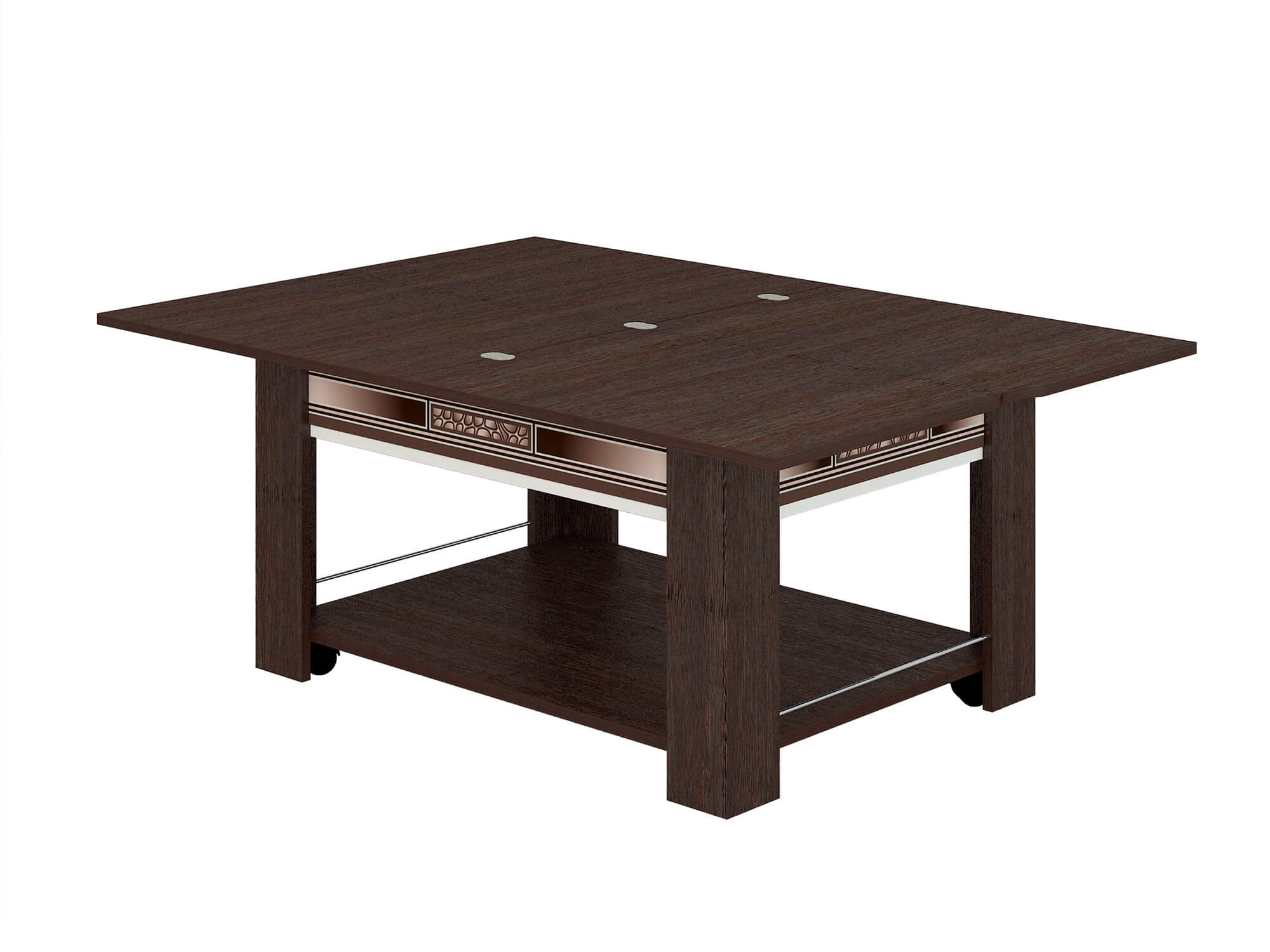 Журнальный стол-трансформер Агат 24.10 Венге-Синга крем Журнальный стол-трансформер Агат 24.10 Венге-Синга крем