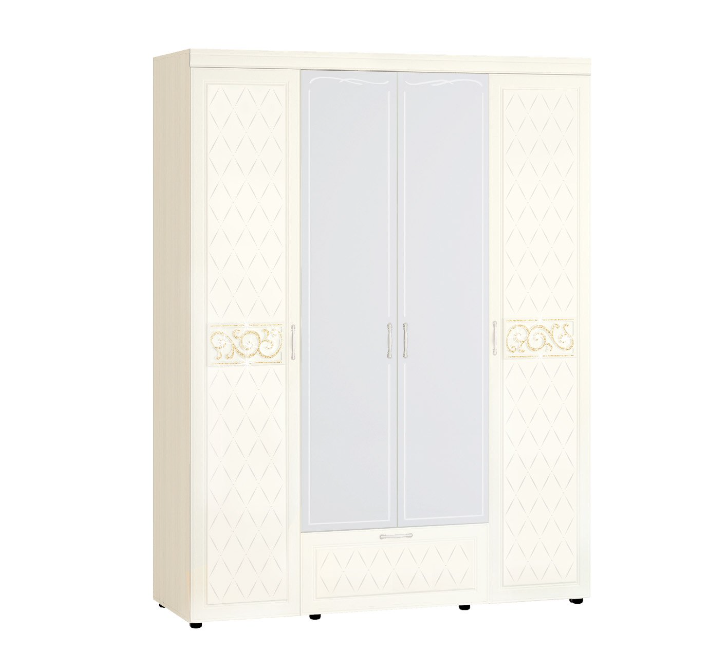 Шкаф четырехдверный с зеркалом 93.14 Шкаф четырехдверный с зеркалом 93.14