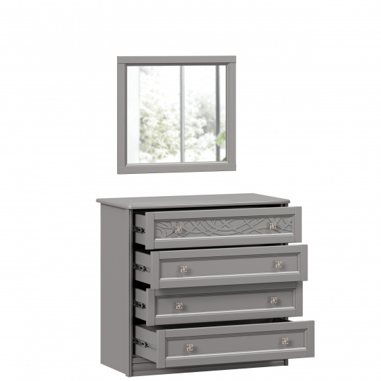 Джулия Комод с 4 ящиками с зеркалом