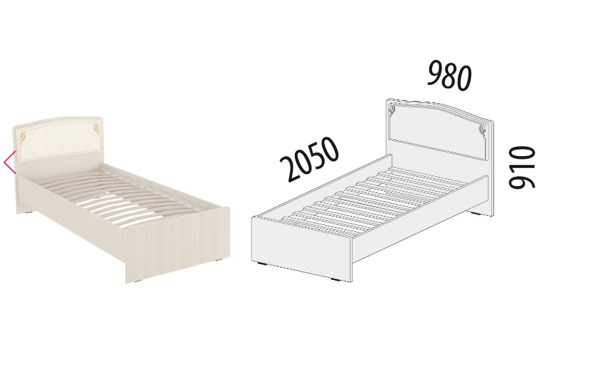 Кровать  99.04 Версаль