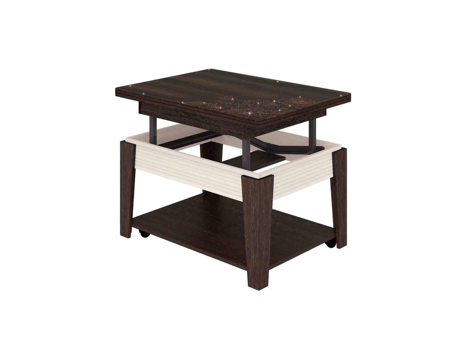 Журнальный стол-трансформер Агат 32.10 Венге-Ваниль Журнальный стол-трансформер Агат 32.10 Венге-Ваниль