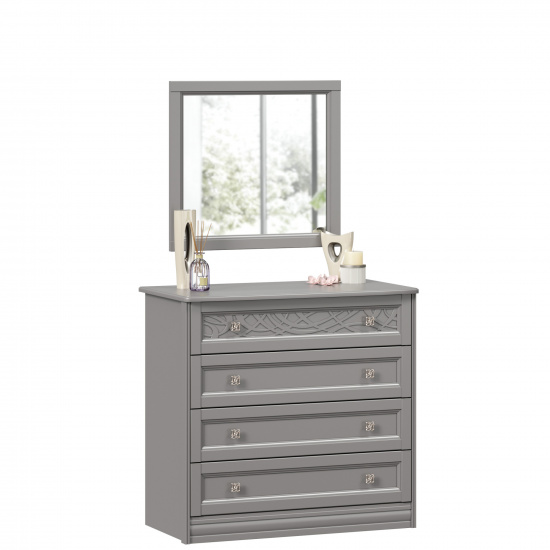 Джулия Комод с 4 ящиками с зеркалом