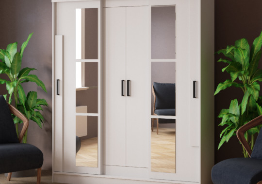 Шкаф-купе Твист белый