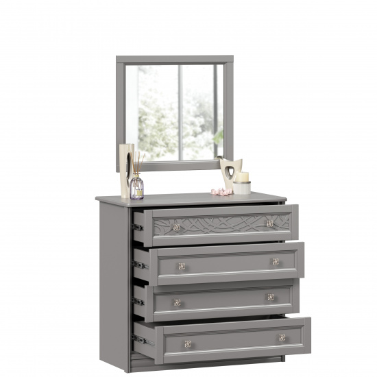 Джулия Комод с 4 ящиками с зеркалом