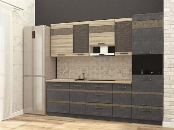 Кухонный гарнитур Бруклин 14 (ширина 260 см)  Кухонный гарнитур Бруклин 14 (ширина 260 см)