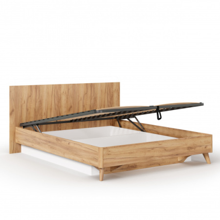 Марта-2 Кровать двуспальная 1600 с подъёмным механизмом (Дуб золотой)