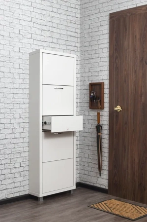 Обувница Люкс фасад ЛДСП Шкафы 4-х секционные Плюс