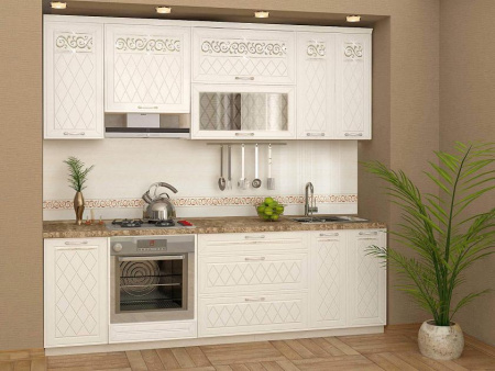 Кухонный гарнитур Тиффани 10 (ширина 240 см)  Кухонный гарнитур Тиффани 10 (ширина 240 см)