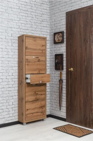 Обувница Люкс фасад ЛДСП Шкафы 4-х секционные Плюс