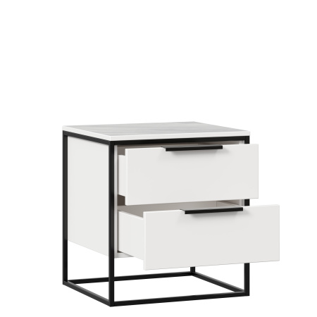 Норд Тумба прикроватная (Белый/Статуарио) Норд Тумба прикроватная (Белый/Статуарио)
