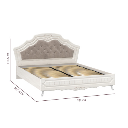 Кровать 06.121 Кантри (1600)(патина)Н с ортопедическим осн.