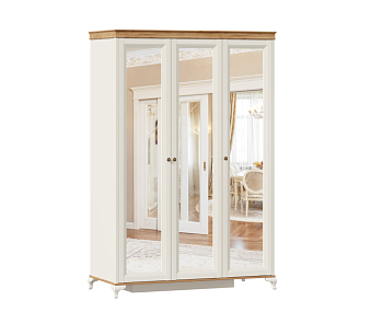 Вилладжио Шкаф трехстворчатый с зеркалами 1410 Вилладжио Шкаф трехстворчатый с зеркалами 1410