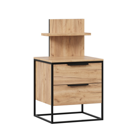 Норд Тумба прикроватная с полкой (Дуб Золотой)
