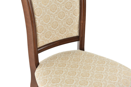 Классический стул из массива Кабриоль МС с мягкой спинкой и сиденьем 