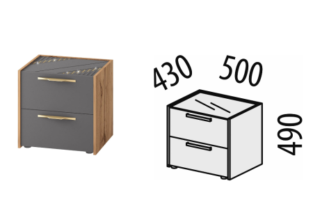 Тумба прикроватная 902.07 Монако