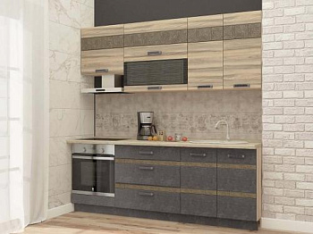  Кухонный гарнитур Бруклин 10 (ширина 220 см)