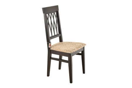 Стул из массива Кристиан с жёсткой спинкой и мягким сиденьем 