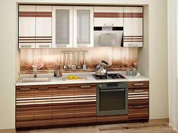 Кухонный гарнитур Рио 12 (ширина 240 см)  Кухонный гарнитур Рио 12 (ширина 240 см)