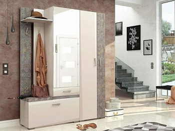 Набор мебели для прихожей Фреска 10 (ширина 160 см) Набор мебели для прихожей Фреска 10 (ширина 160 см)