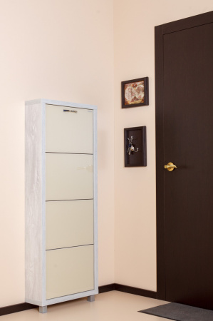 Обувница Люкс стекло капучино Шкафы 4-х секционные