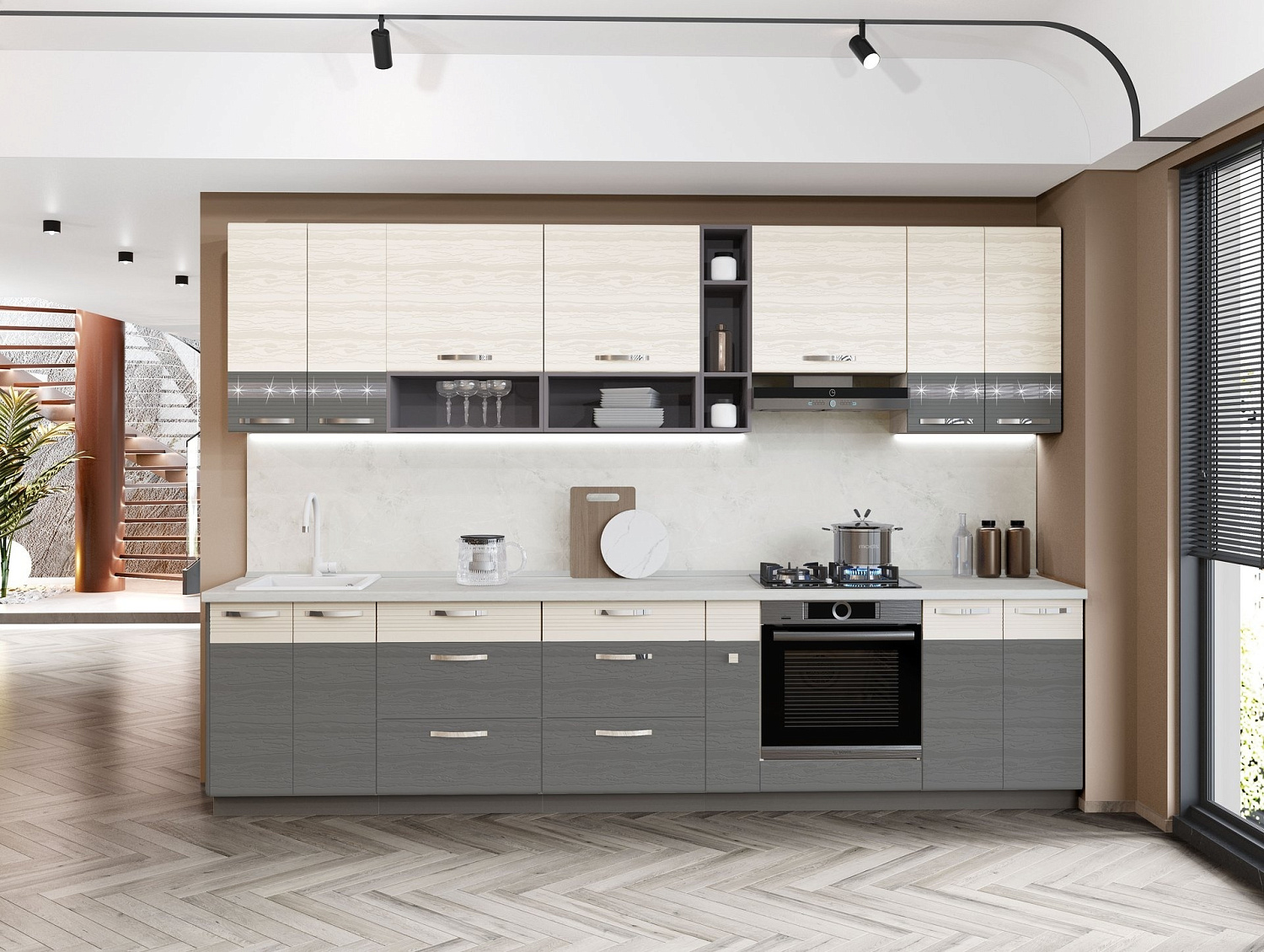 Современная кухня в 2026 году — это практичность, продуманная функциональность и визуальная легкость.