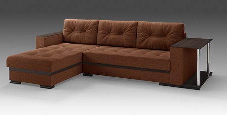 Диван-кровать угловой Серджио с приставкой