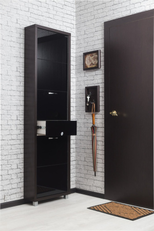 Обувница Люкс стекло черное Шкафы 5-ти секционные Плюс