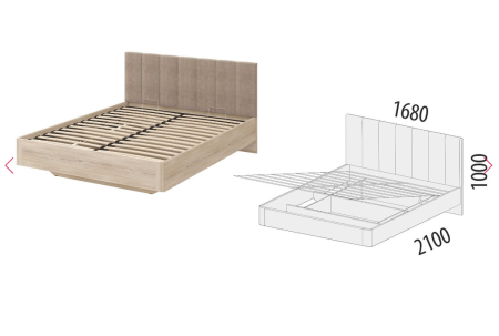 Кровать с подъемным механизмом  900.21