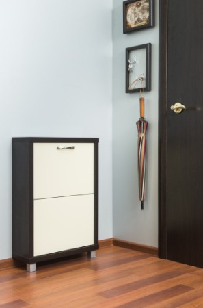 Обувница Люкс стекло капучино Шкафы 2-х секционные