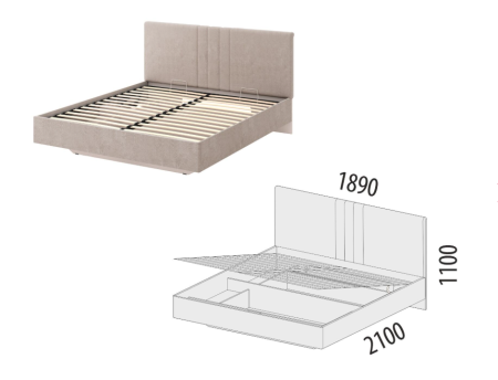 Кровать с подъемным механизмом Флоренция 905.36