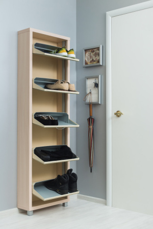 Обувница Люкс стекло капучино Шкафы 5-ти секционные