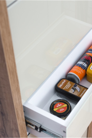 Обувница Люкс стекло капучино Шкафы 5-ти секционные Плюс