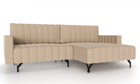 Хьюго-2 Диван угловой трёхместный (Светло-коричневый, ткань RICO 109)