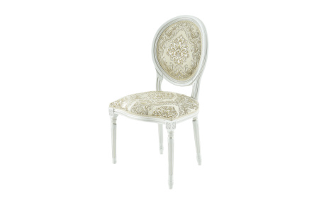 Стул из массива Медальон с мягкой спинкой и сиденьем  