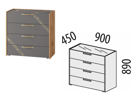 Комод Монако 902.18