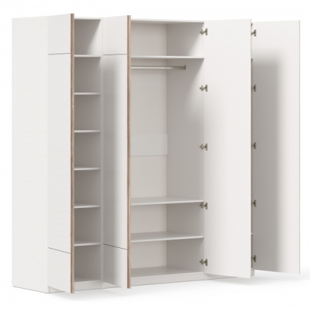 Лайт Шкаф четырехстворчатый (Белый) Лайт Шкаф четырехстворчатый (Белый)