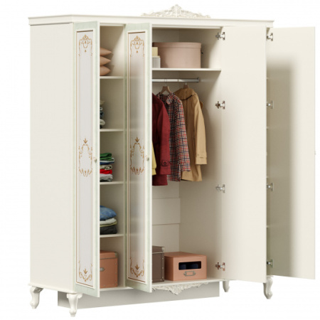 Луиза Шкаф четырехстворчатый (Алебастр)