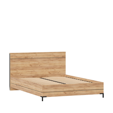 Норд Кровать двуспальная 1400 (Дуб Золотой)