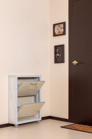 Обувница Люкс стекло капучино Шкафы 2-х секционные