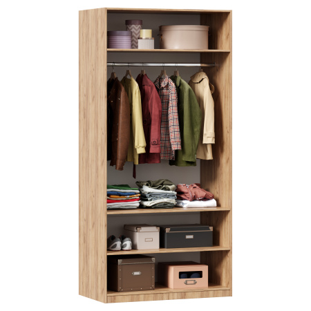 Норд Шкаф двухстворчатый (Дуб Золотой)