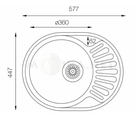 Кухонная мойка TOPZERO FAP577.447.GT8K