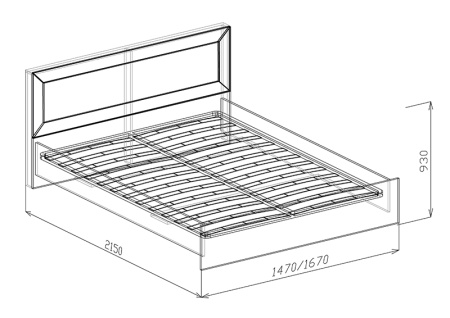 №31 Кровать №1 1.4 (с основанием)