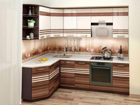  Кухонный гарнитур угловой Рио 17 (ширина 160х240 см)