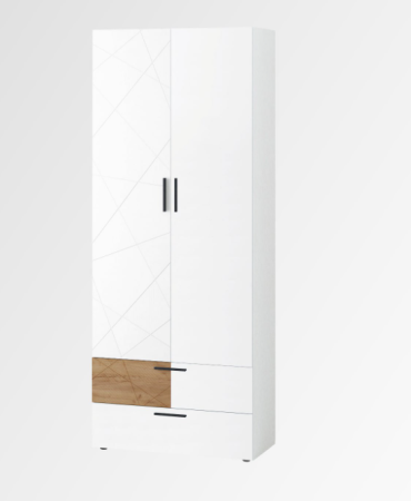 Шкаф для одежды с полками и штангой (лев/прав) Джерси 601.17