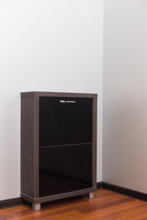 Обувница Люкс стекло черное Шкафы 2-х секционные